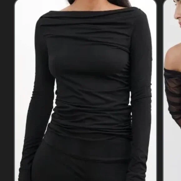 Marcella black Cooper top large nwt - Picture 3 of 12